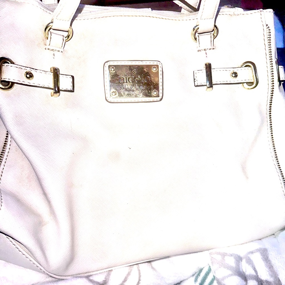 Nicole by Nicole Miller white purse